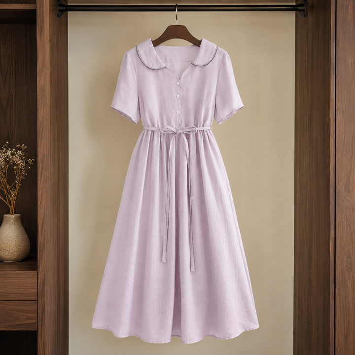 Adele-Jade Belted Midi Dress