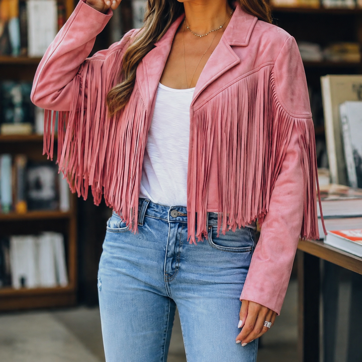 Giselle-Grace Fringe Jacket