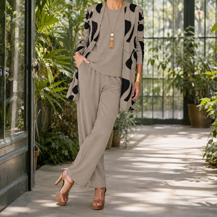 Celeste Printed Pants Set
