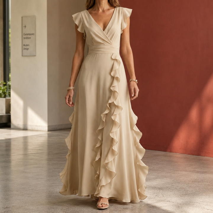 Anais-June Ruffle Maxi Dress