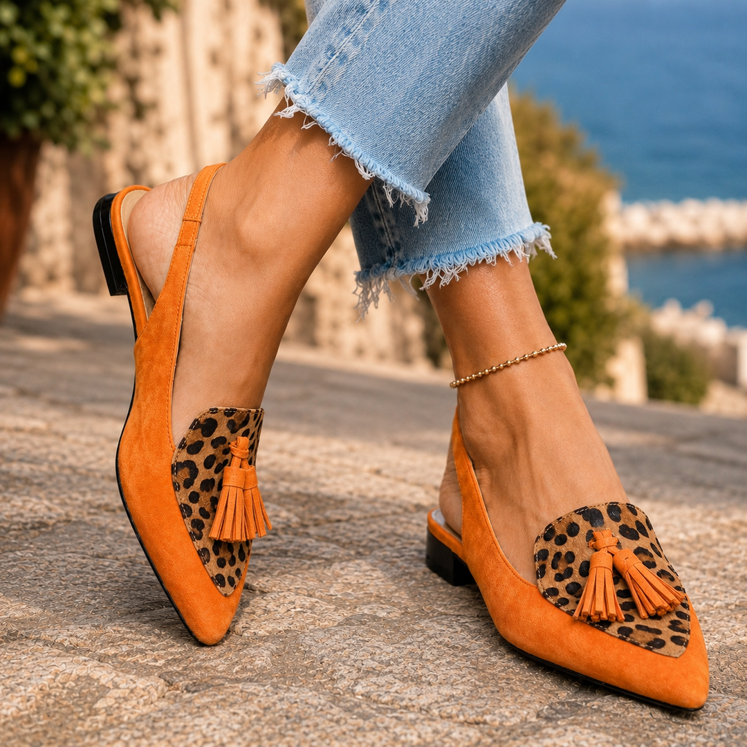 Lecce Tassel Slingbacks
