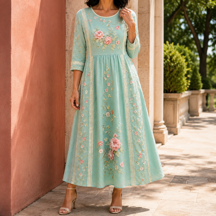 Clara-Grace Floral Maxi Dress