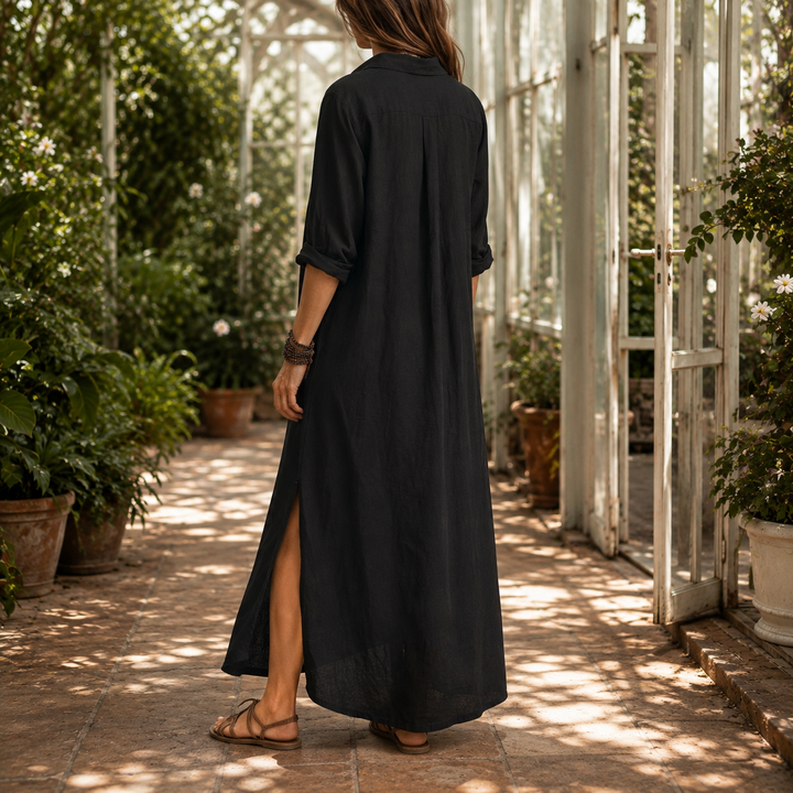 Estella-Mae Maxi Shirt Dress