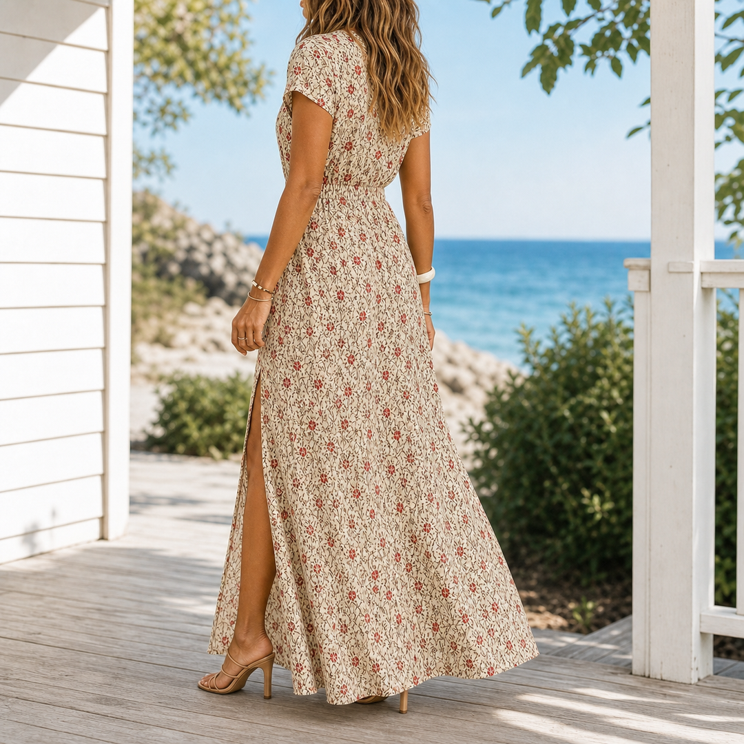 Alba-June Wrap Maxi Dress