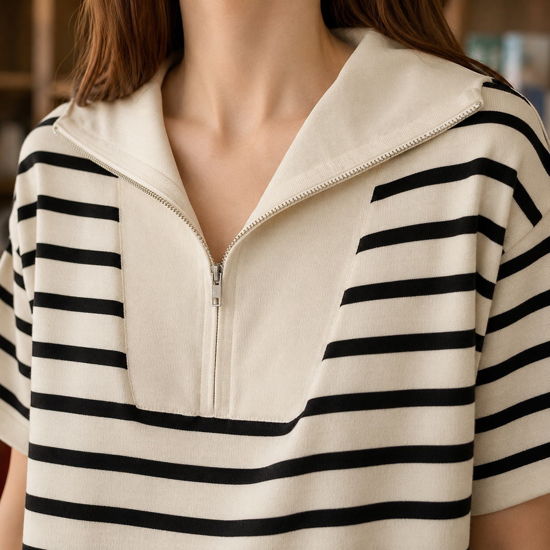 Noemie Striped Midi Dress