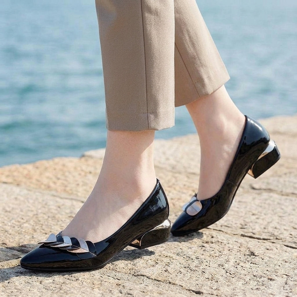 Sienna Pointed Block Heels
