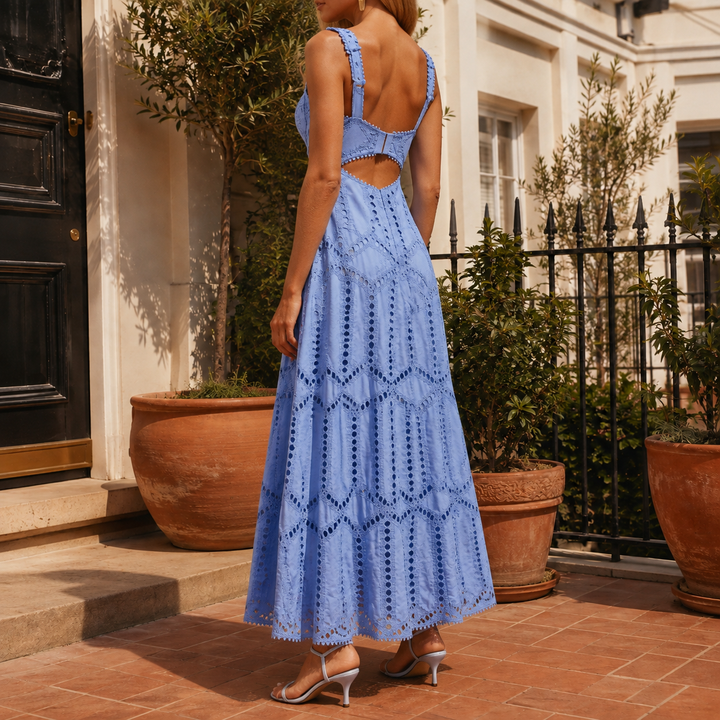 Amelie Eyelet Maxi Dress