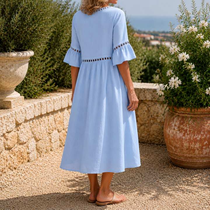 Estella-Rae Eyelet Midi Dress