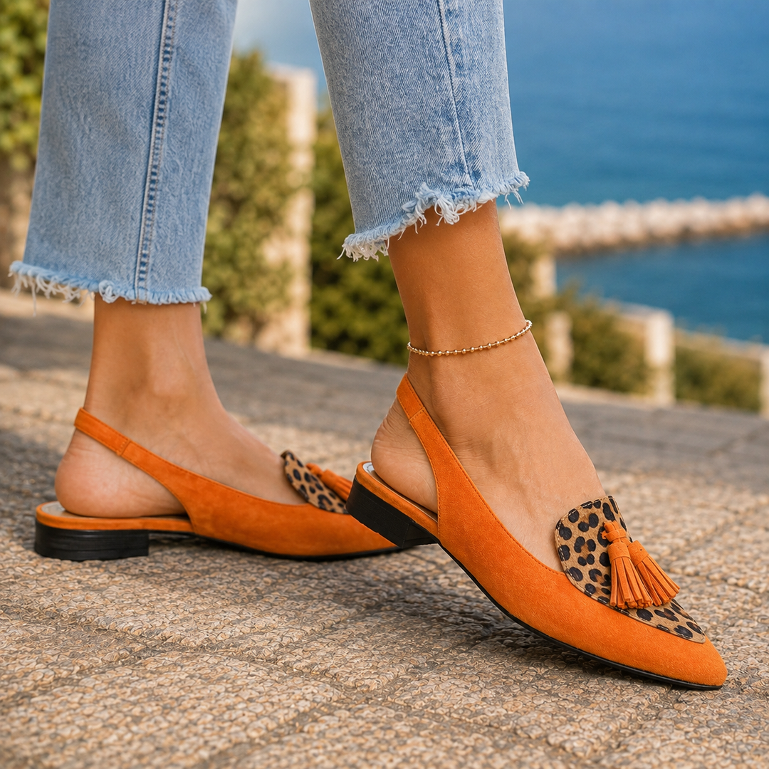 Lecce Tassel Slingbacks