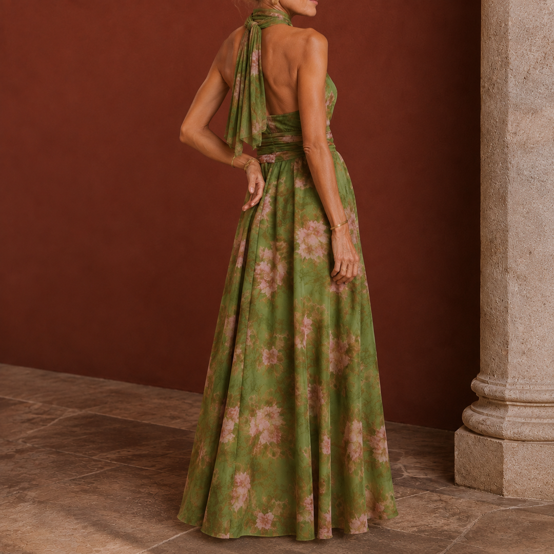 Celine Halter Maxi Dress