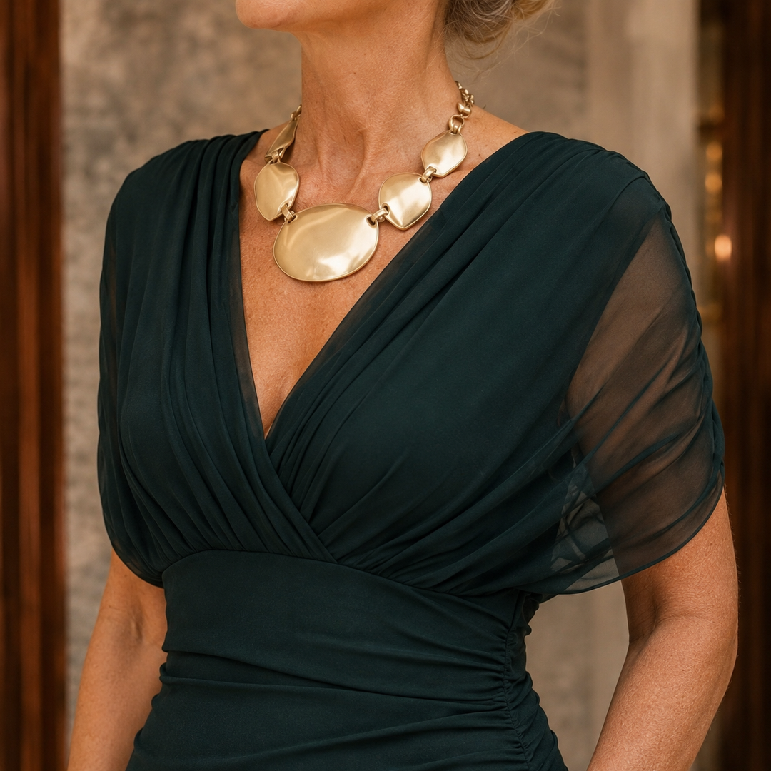 Lydia-Hope Wrap Maxi Dress