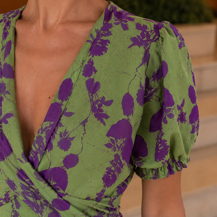 Lucille-Jane Twist Front Dress