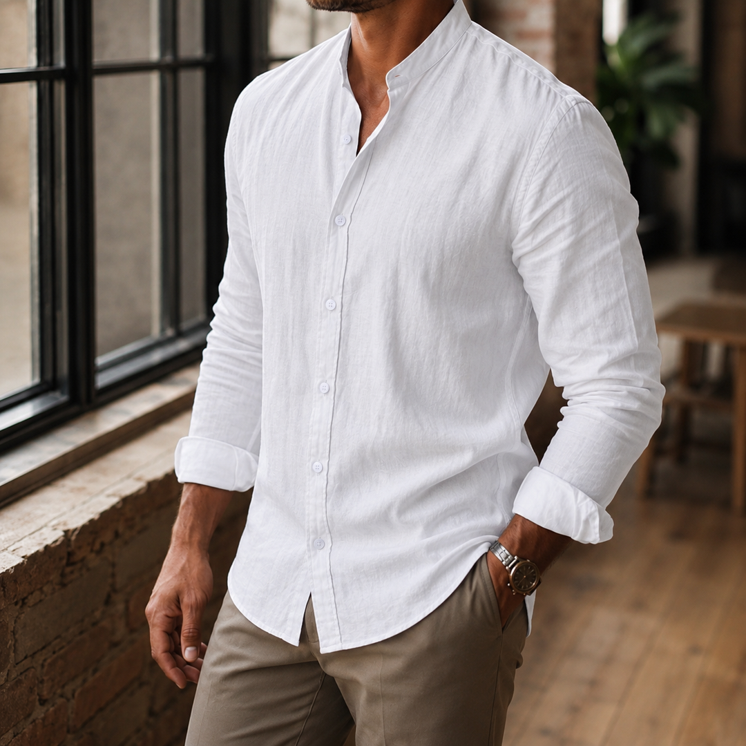 Giles Stand Collar Shirt