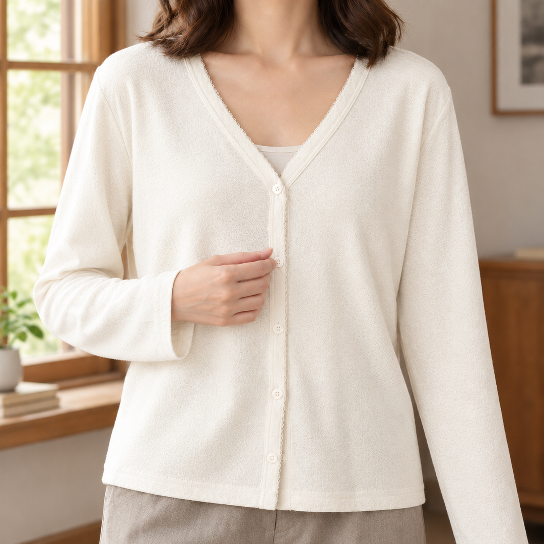 Hyacinth Button Front Cardigan