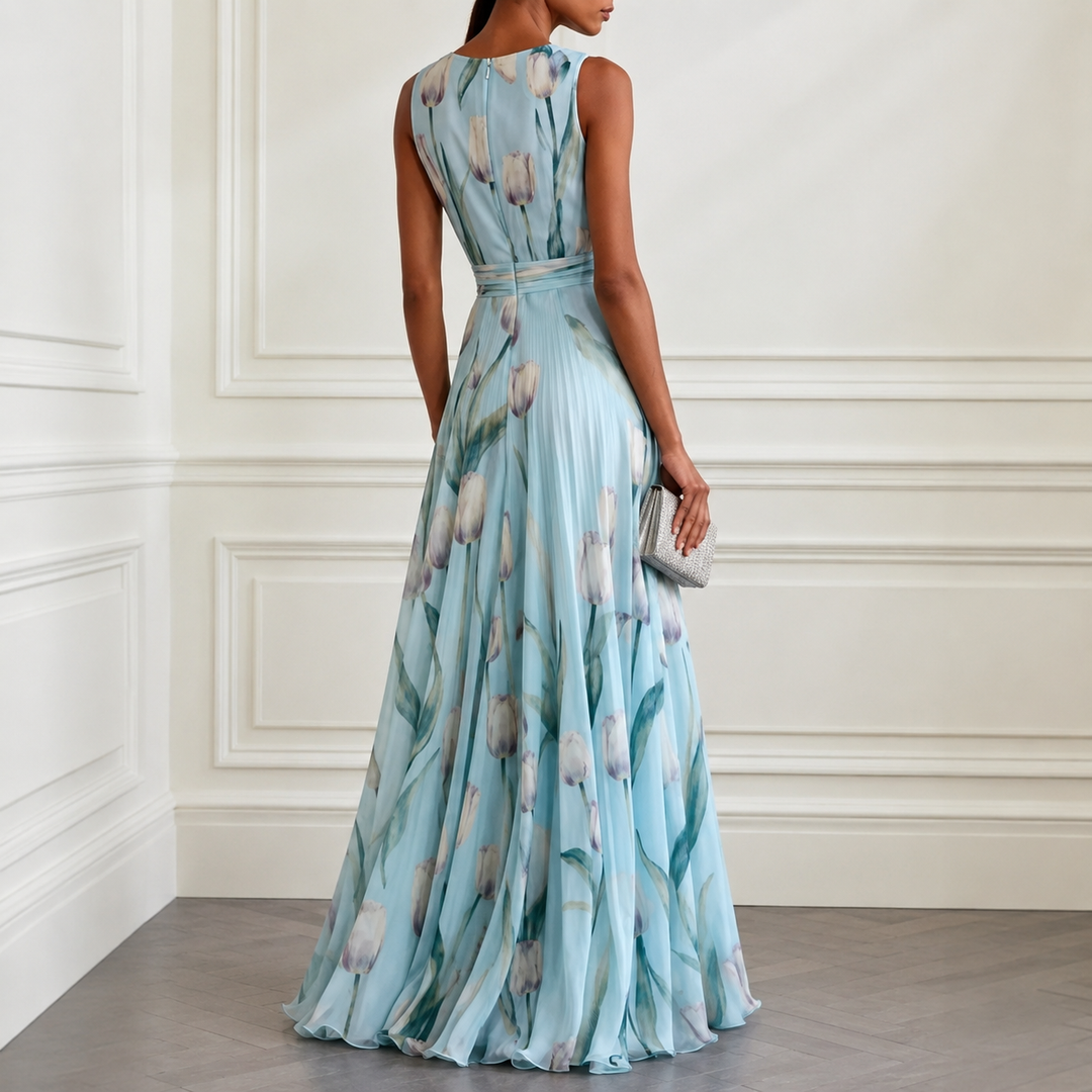 Annabel-Lane Plunge Maxi Dress