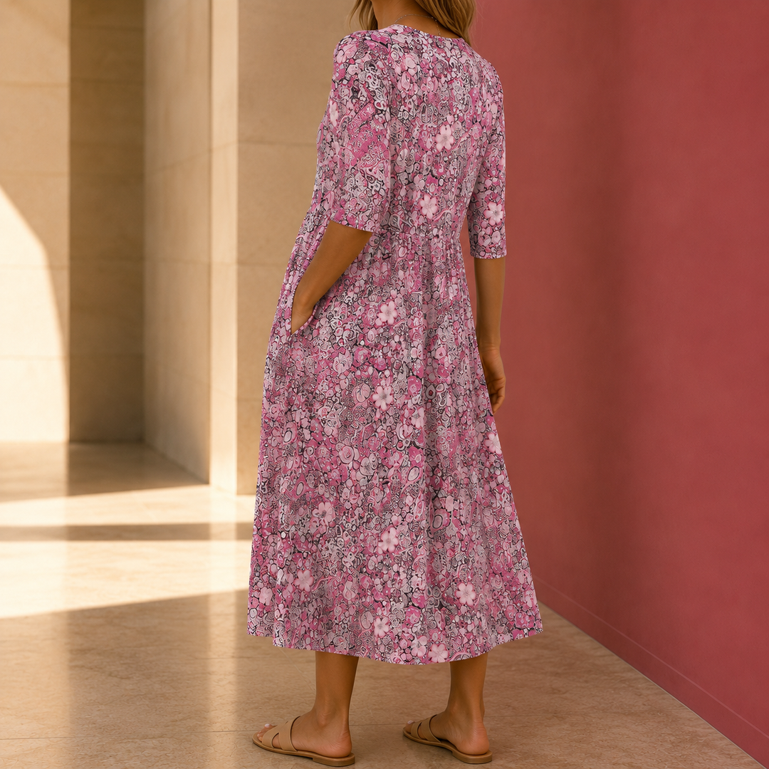 Nadia-Claire Printed Midi Dress