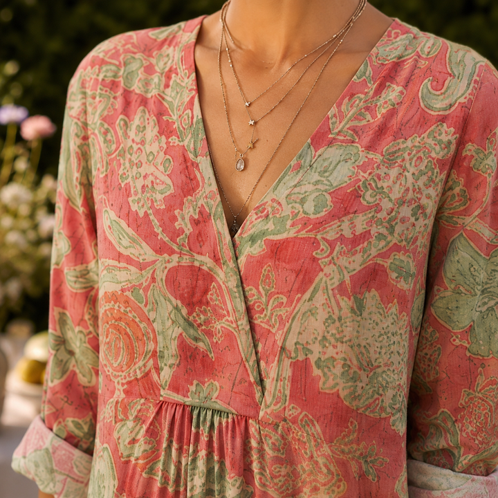 Agnes-Marie Empire Maxi Dress