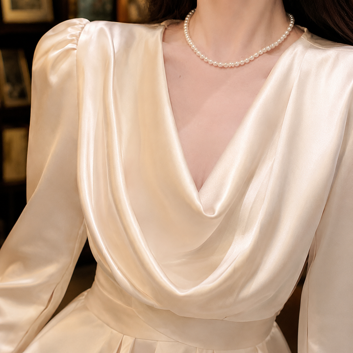 Amandine Draped Blouse