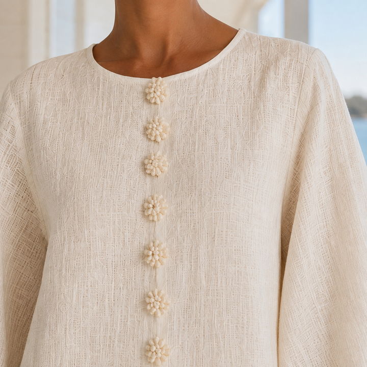 Freya-Claire Rosette Cuff Dress