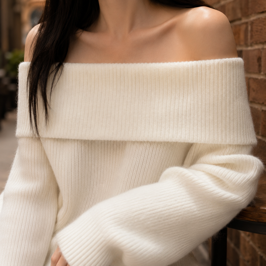 Tiphaine Off-Shoulder Sweater