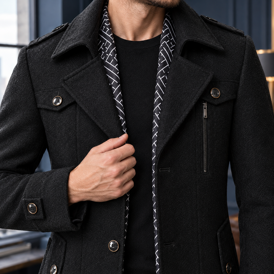 Gaspard Tailored Wool Coat