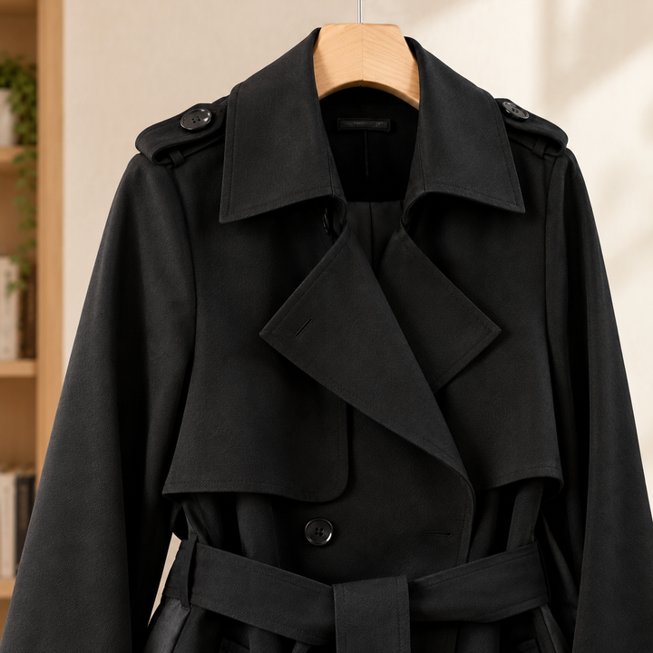 Salome-Sage Belted Trench Jacket