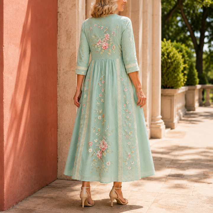 Clara-Grace Floral Maxi Dress
