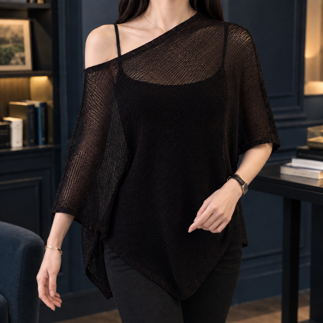 Perpetua Asymmetric Knit Top
