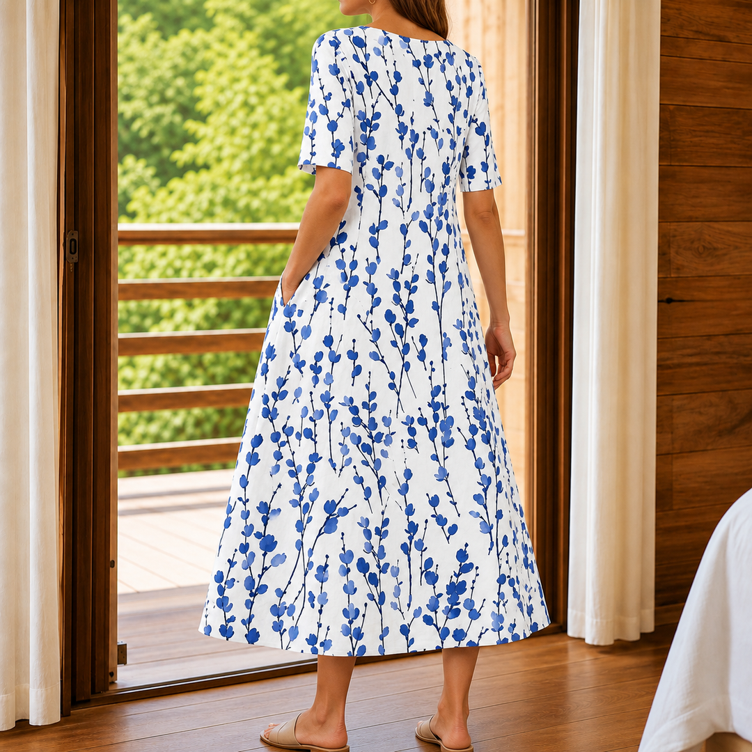 Eva Floral Midi Dress