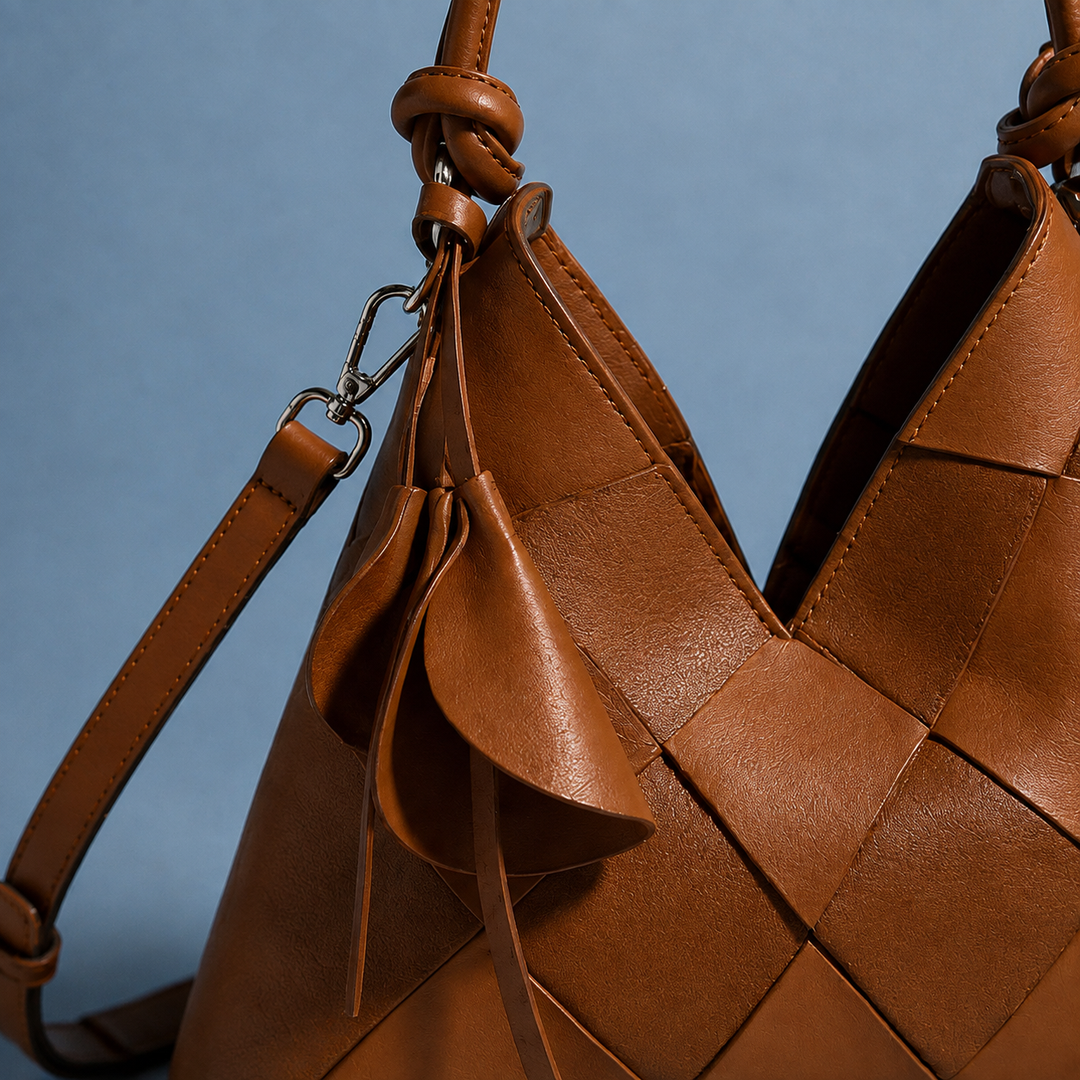 Benedetti Woven Shoulder Bag