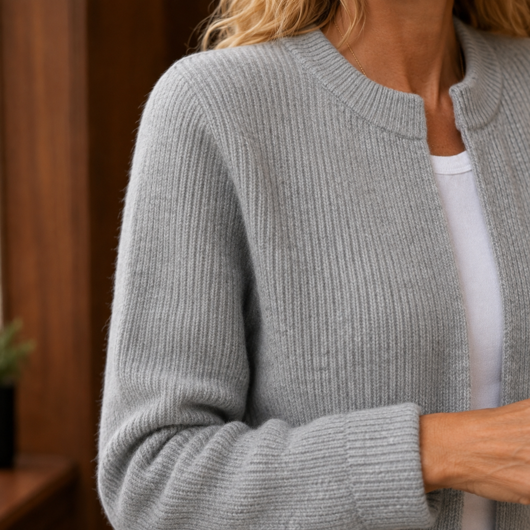 Livia-Grace Ribbed Cardigan