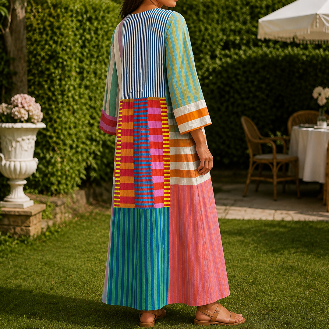 April Patchwork Dress