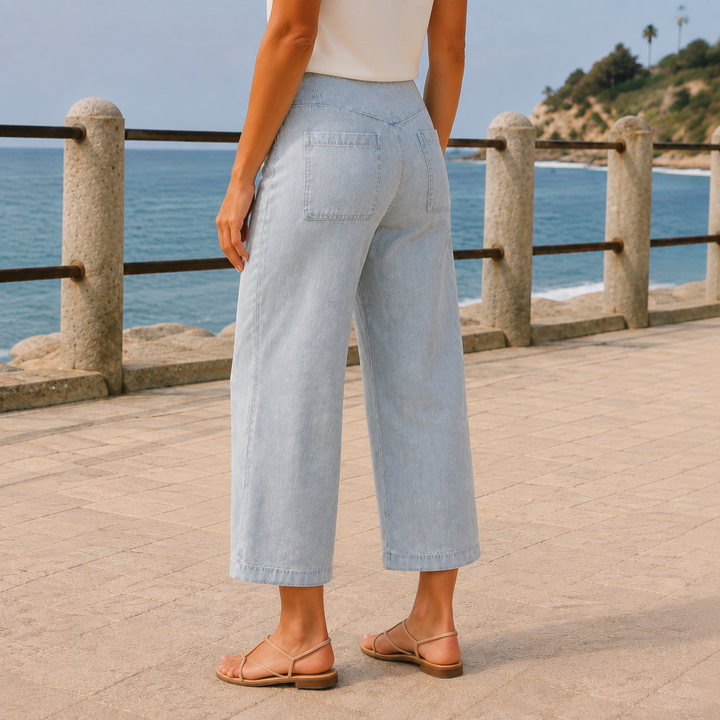 Meredith-Elise Sculpted Wide Leg Pants