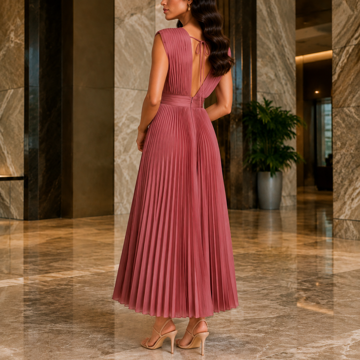 Marisol-Skye Pleated Maxi Dress