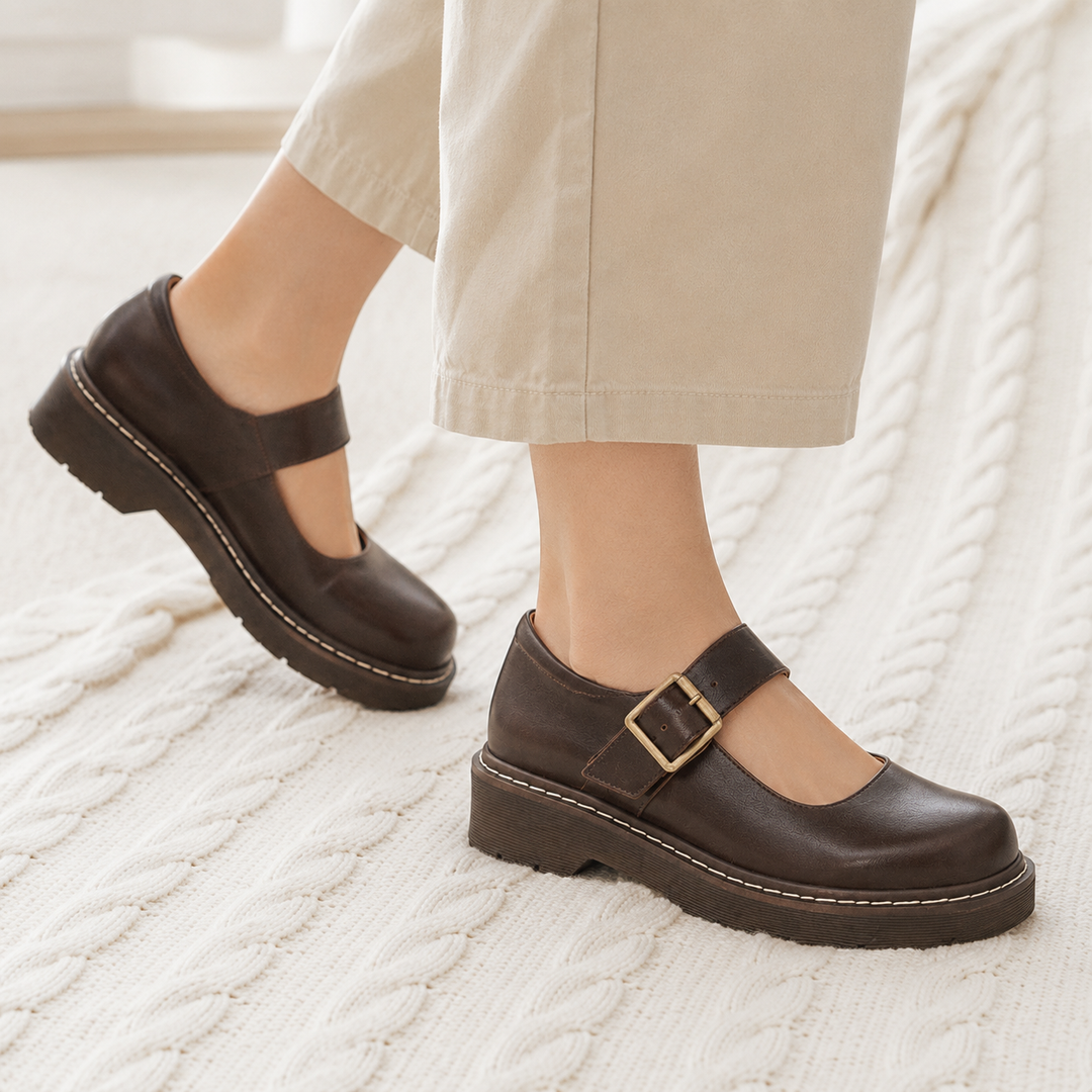 Bertelli Platform Mary Janes