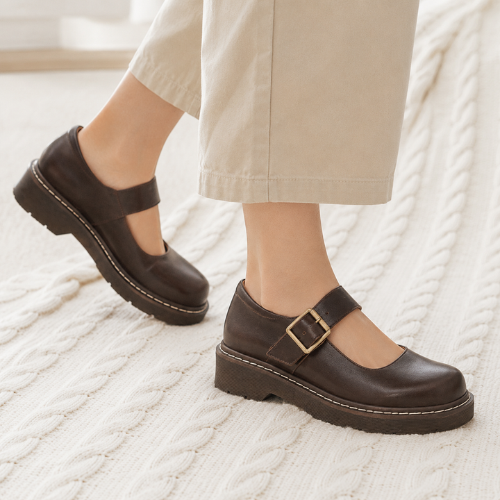 Bertelli Platform Mary Janes