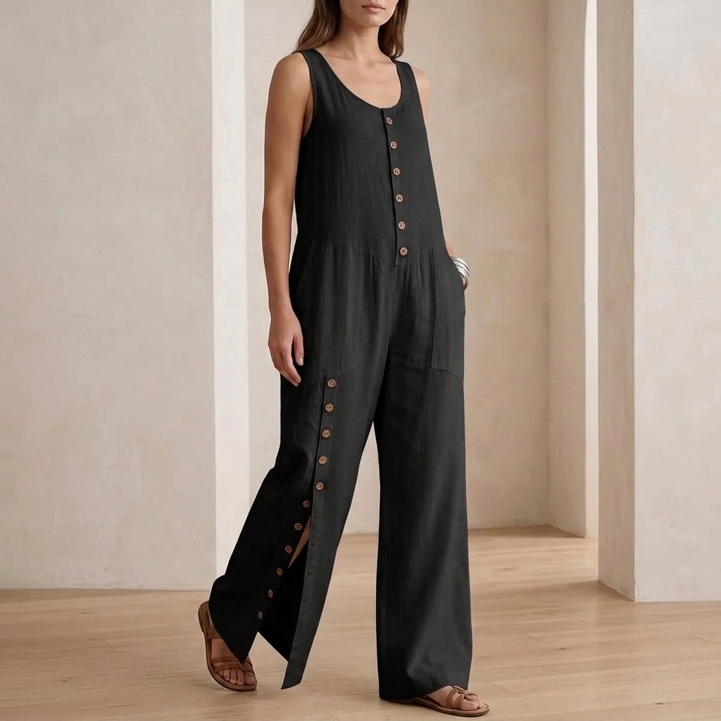 Orla Button Detail Jumpsuit