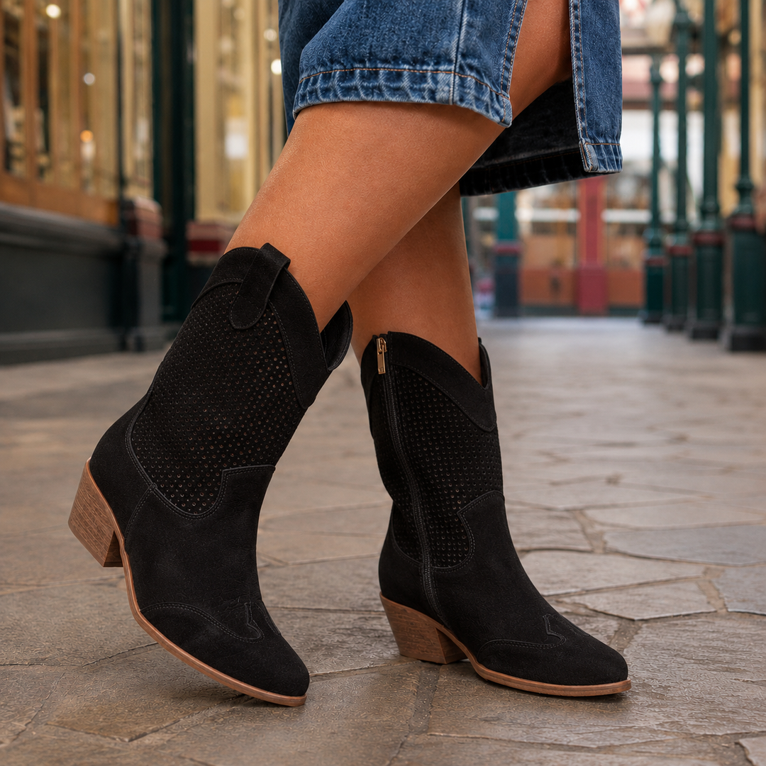 Soriano Leather Cowboy Boots