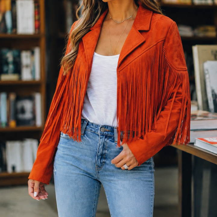 Giselle-Grace Fringe Jacket