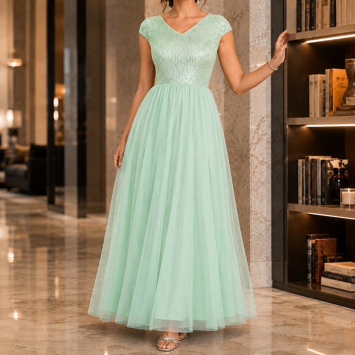 Francesca-Faye Sequin Maxi Dress