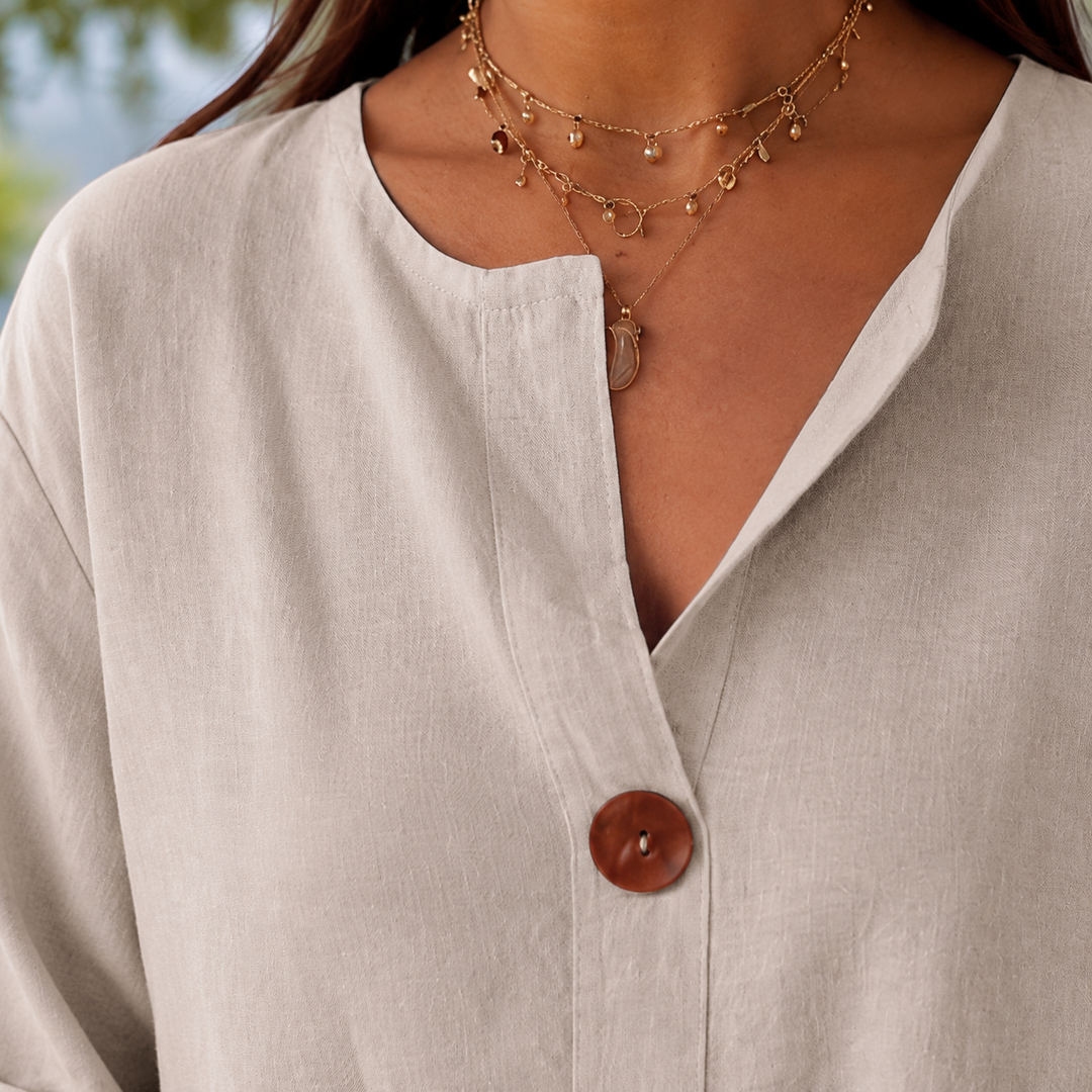 Penelope-Sage Relaxed Blouse