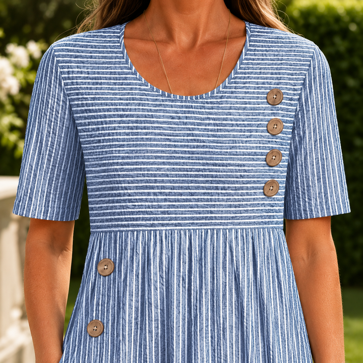 Fenna-Elise Striped Midi Dress
