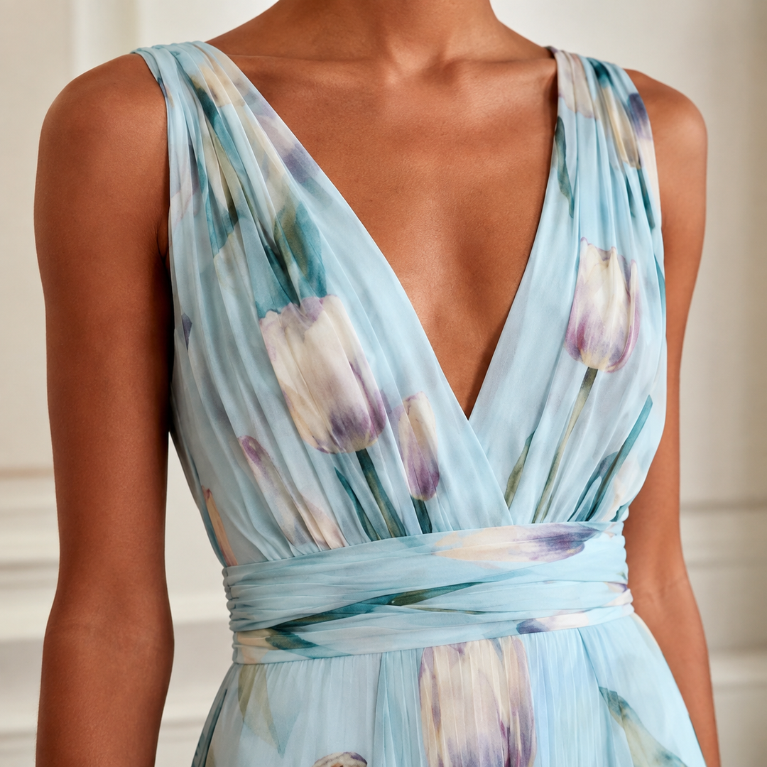 Annabel-Lane Deep V Dress