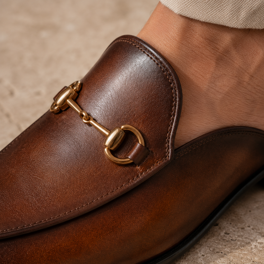 Marcello Leather Mules
