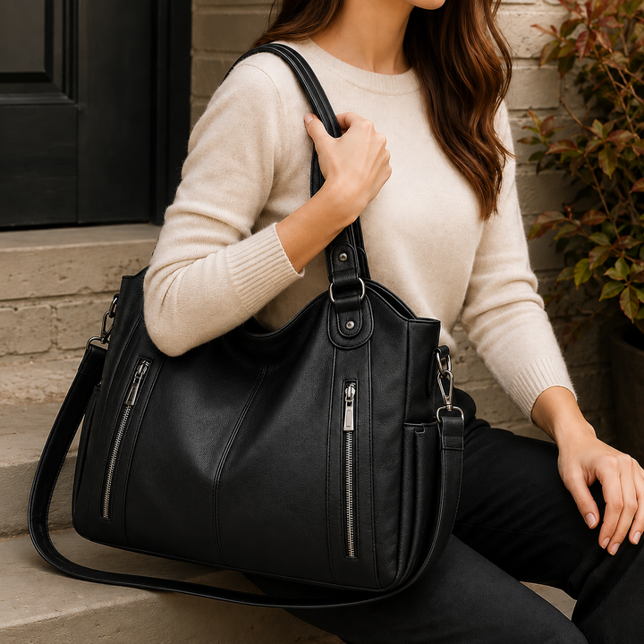 Farina Zip Pocket Tote