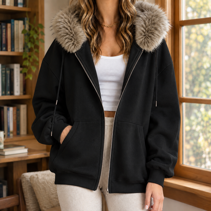 Ardith Fur Trim Hoodie