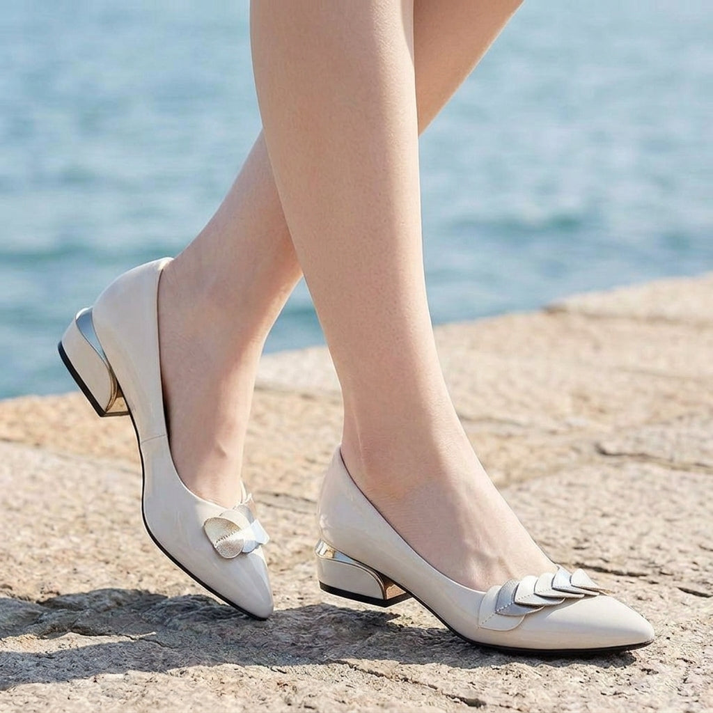 Sienna Pointed Block Heels