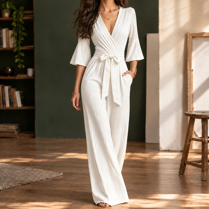 Fernanda Wrap Front Jumpsuit