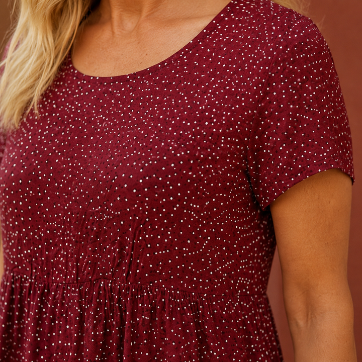 Annabel Dotted Midi Dress
