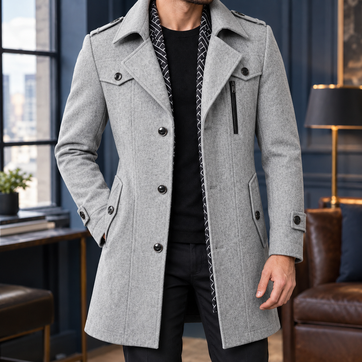 Gaspard Tailored Wool Coat